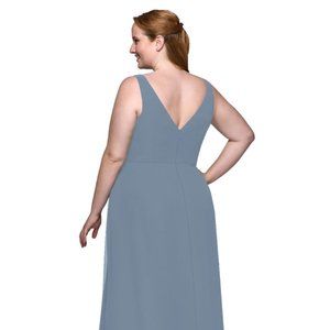 AZAZIE NALA DUSTY BLUE Bridesmaid dress